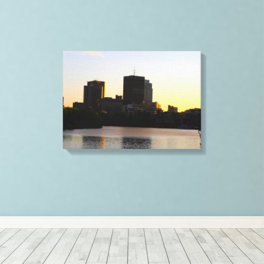 Winnipeg Skyline Leinwanddruck (Insitu (Holzboden))
