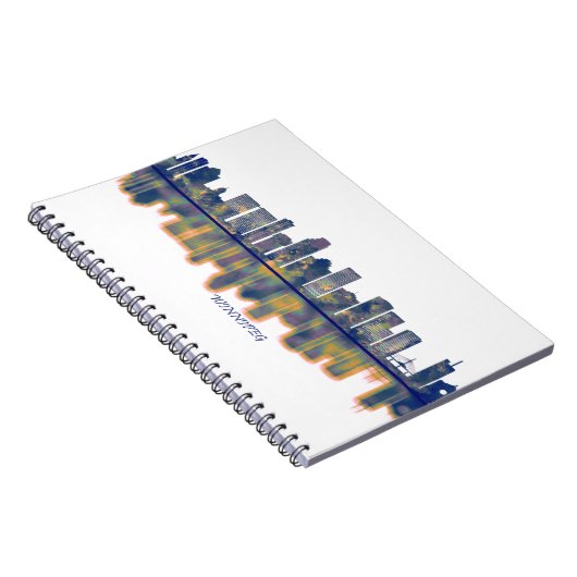 Winnipeg Skyline Notizblock (Rechte Seite)