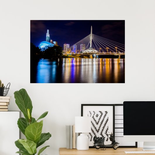 Winnipeg Skyline Poster (Heimbüro)