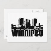 Winnipeg Skyline Postkarte (Vorne/Hinten)
