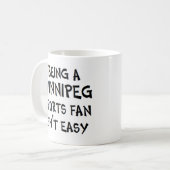 winnipeg sports fan, being coffee mug kaffeetasse (Vorderseite Links)