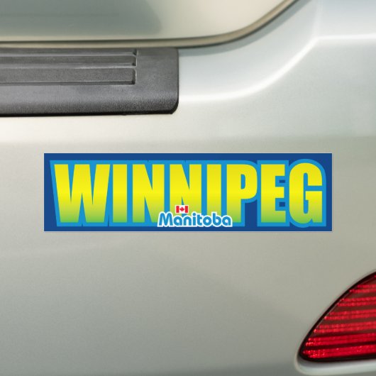 Winnipeg-Stoßdämpfer Autoaufkleber (Auf Auto)
