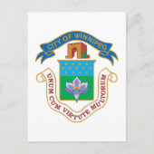 Winnipeg-Wappen Postkarte (Vorderseite)