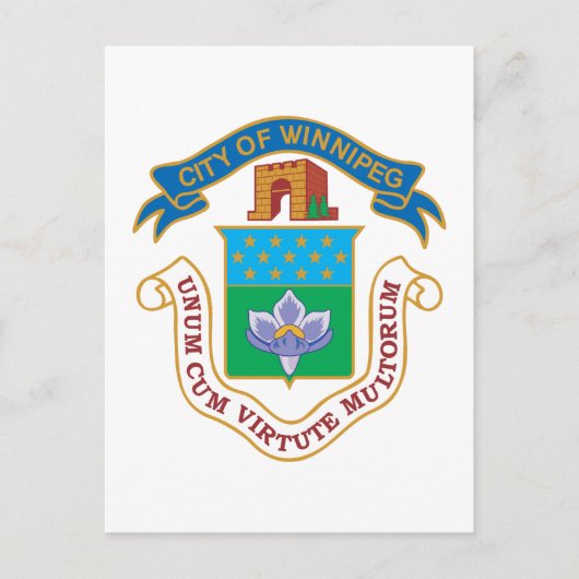 Winnipeg-Wappen Postkarte (Vorderseite)