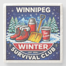 Winnipeg Winter Survival Coaster – Timmies Steinuntersetzer
