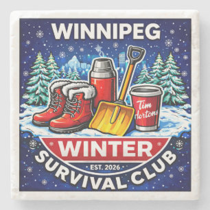 Winnipeg Winter Survival Coaster – Timmies Steinuntersetzer