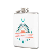 Winnipesaukee boho Regenbogenmond Flachmann (Links)