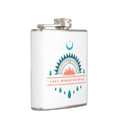 Winnipesaukee boho Regenbogenmond Flachmann (Rechts)