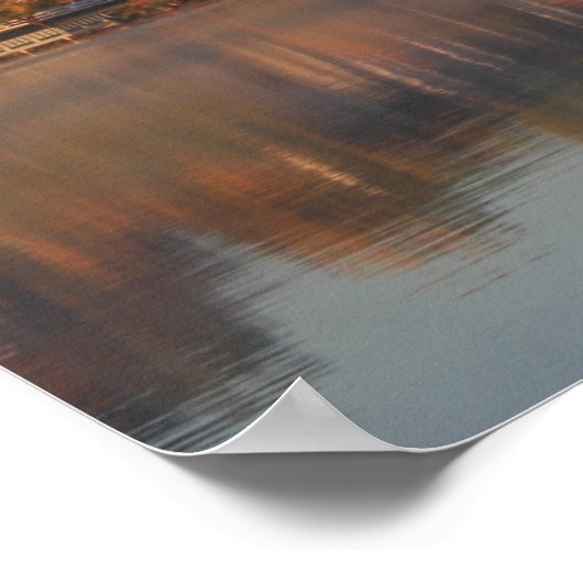 Winnipesaukee Meredith Herbst Morgens Poster (Ecke)