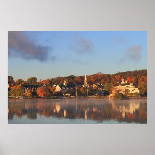 Winnipesaukee Meredith Herbst Morgens Poster (Vorne)