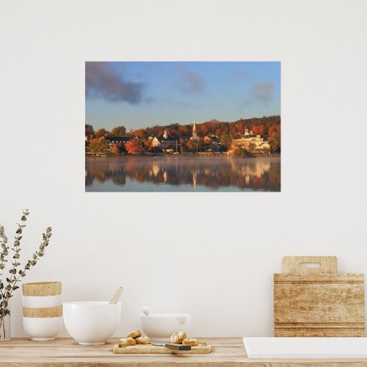 Winnipesaukee Meredith Herbst Morgens Poster (Küche)