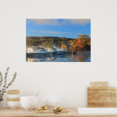 Winnipesaukee Meredith Marina Herbst Poster (Küche)