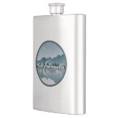 Winnipesaukee New Hampshire Reflektion Flachmann (Links)