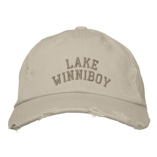Winnipesaukee-See: WINNIBOY-SEE mit individuellem Bestickte Kappe (Vorderseite)