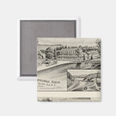 Winnipiseogee House, Haus am See Magnet (Vorderseite/Rückseite)