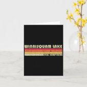 Winnisquam Lake New Hampshire Funny Fishing Summer Karte (Gelbe Blume)