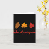 Winnisquam-See Herbstlaub Herbstblatt Ing Eiche M Karte (Gelbe Blume)
