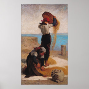 Winnowers, 1869 poster