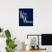 Wino Mittwoch Poster (Heimbüro)