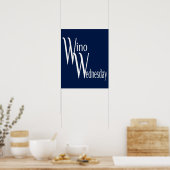Wino Mittwoch Poster (Küche)
