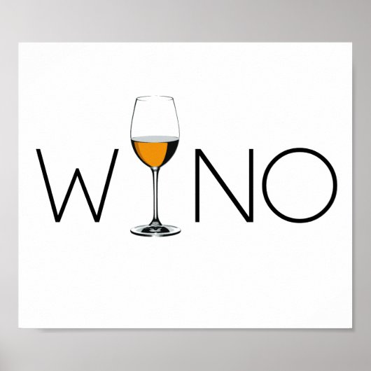 Wino Wine Lover Glass Poster (Vorne)