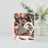 Winold Reiss Zeichnend inspirierte Postkarte (Stehend Vorderseite)