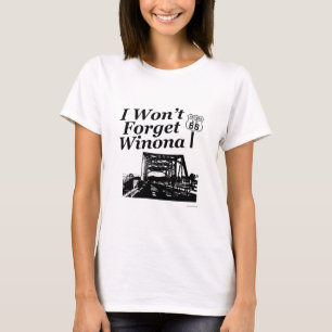 Winona auf Route 66 Reise-Motto T-Shirt