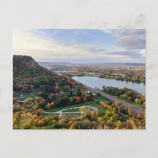 Winona Beauty Overlook Postcard Postkarte (Vorderseite)