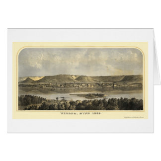 Winona County, MN Panoramakarte - 1867