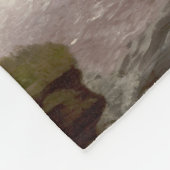 Winona Falls (US-Landschaft) (von Hermann Herzog) Fleecedecke (Ecke)