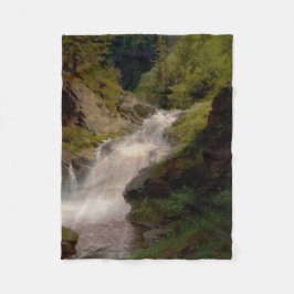 Winona Falls (US-Landschaft) (von Hermann Herzog) Fleecedecke