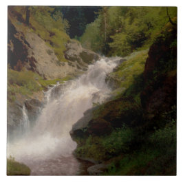 Winona Falls (US-Landschaft) (von Hermann Herzog) Fliese