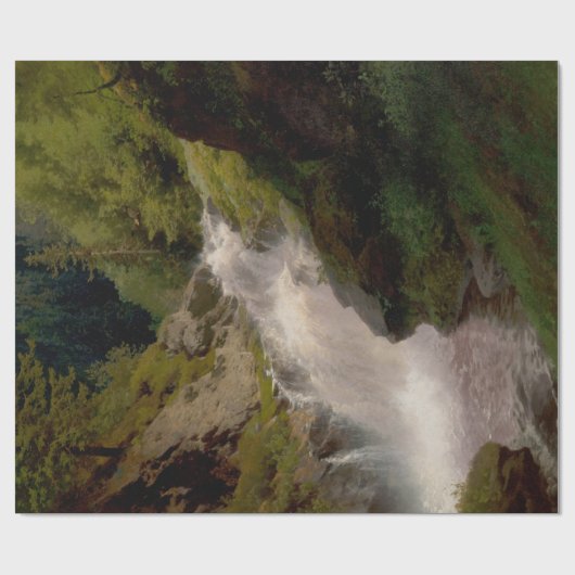 Winona Falls (US-Landschaft) (von Hermann Herzog) Geschenkpapier (Flach)