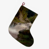 Winona Falls (US-Landschaft) (von Hermann Herzog) Großer Weihnachtsstrumpf (Vorderansicht (hängend))