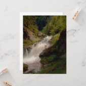 Winona Falls (US-Landschaft) (von Hermann Herzog) Karte (Vorderseite/Rückseite Beispiel)