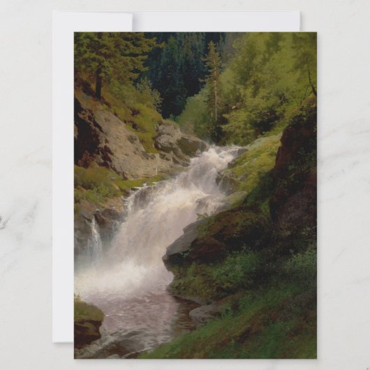 Winona Falls (US-Landschaft) (von Hermann Herzog) Karte (Vorderseite)