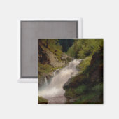 Winona Falls (US-Landschaft) (von Hermann Herzog) Magnet (Vorderseite/Rückseite)