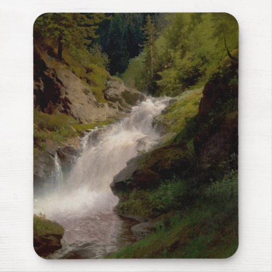 Winona Falls (US-Landschaft) (von Hermann Herzog) Mousepad (Vorne)