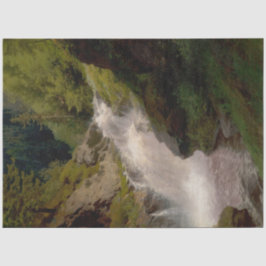 Winona Falls (US-Landschaft) (von Hermann Herzog) Seidenpapier