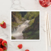 Winona Falls (US-Landschaft) (von Hermann Herzog) Serviette (Beispiel)