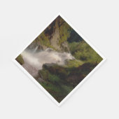 Winona Falls (US-Landschaft) (von Hermann Herzog) Serviette (Ecke)