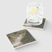 Winona Falls (US-Landschaft) (von Hermann Herzog) Steinuntersetzer (Seitenansicht)