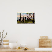 Winona Lake, Indiana Badestrand Poster (Küche)