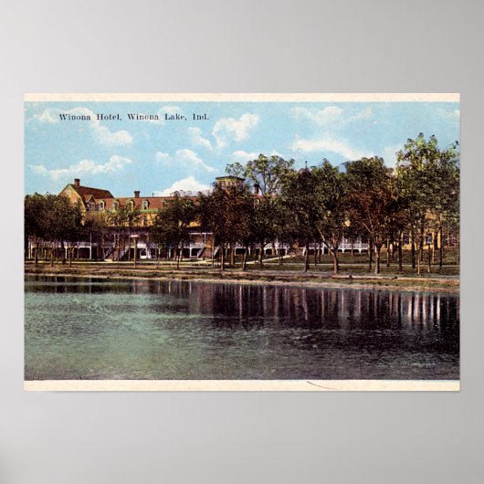 Winona Lake Indiana Winona Hotel Poster (Vorne)