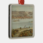 Winona, Minnesota Silbernes Ornament (Rechts)