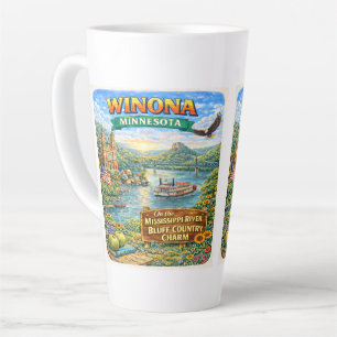 Winona, MN Minnesota Souvenir Geschenk Latte Tasse