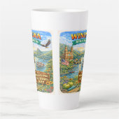 Winona, MN Minnesota Souvenir Geschenk Latte Tasse (Vorderseite)