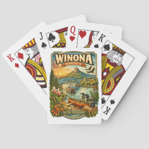 Winona, MN Minnesota Souvenir Geschenk Spielkarten