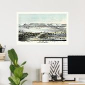 Winona, MN Panorama Karte - 1874 Poster (Heimbüro)