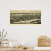 Winona, MN Panorama Karte - 1889 Poster (Küche)